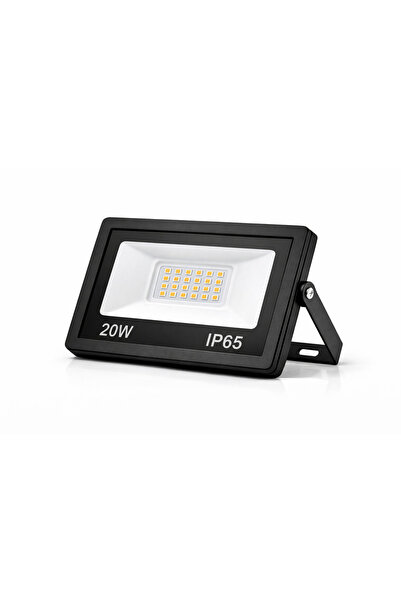 INTERLED 20W Slim LED Projektör Gün Işığı 3000K IP65 Dış Mekan Bahçe Aydınlatma
