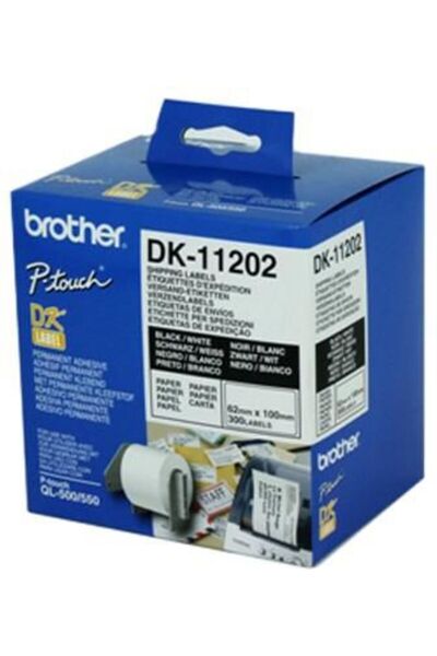 Brother Bandă adezivă DK-11202 (negru pe alb)