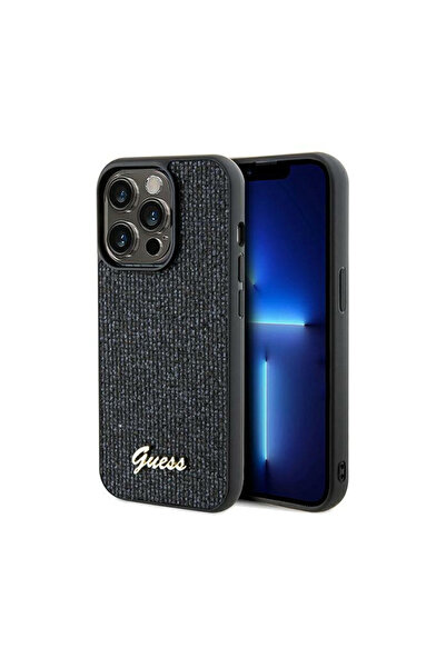 Guess GUHCP14LPMSDGSK Apple iPhone 14 Pro carcasă rigidă Disco Metal Script n...