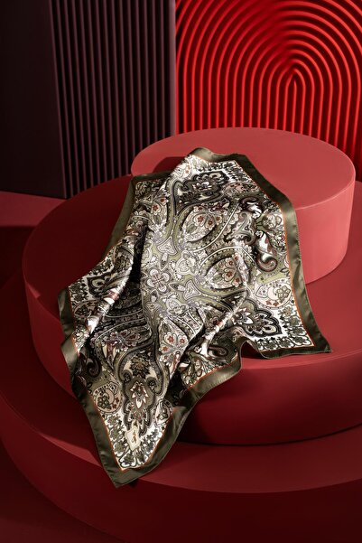 JAWEL Kadın Etnik Desenli 55*55 cm Bandana & Fular