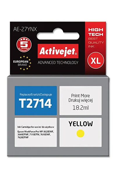 Other Activejet AE-27YNX (înlocuitor pentru Epson 27XL T2714; Supreme; 18 ml;...
