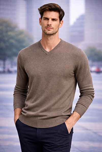 MARCO SERUSSI Cashmere kazak erkek