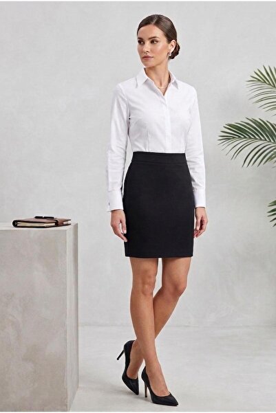 DUUE FASHİON Γυναικεία Μαύρη Κοντή Φούστα με Στενή Εφαρμογή – Βασικό Κομψό Σχ...