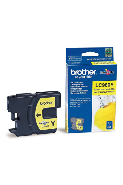 Brother Cartuș de cerneală LC980Y LC980Y galben 260str DCP145C/DCP165C/MFC250...