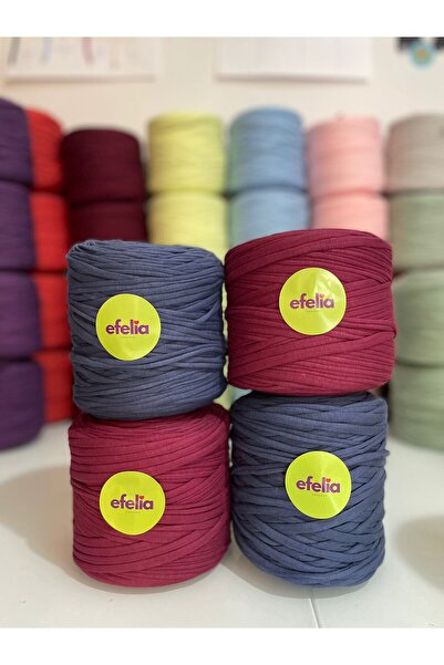 Leila shop مجموعة من 4 قطع باللون الأزرق الداكن - مجموعة خيوط قطنية ممشطة بال...