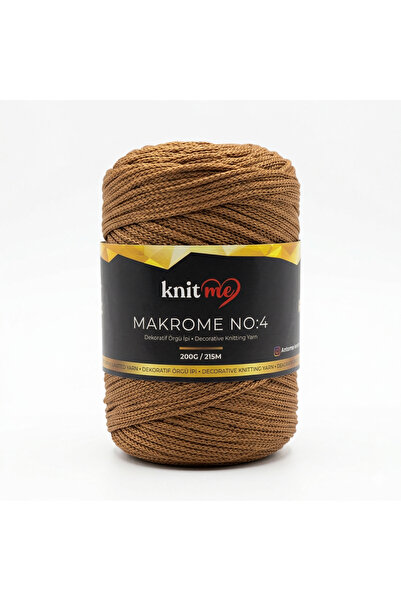 knitme رقم: 4 بوليستر مكراميك 200 جرام 215 متر