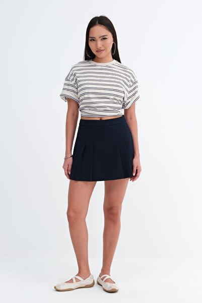 Addax Πλισέ Μίνι Σορτς Φούστα E1435