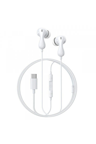 Baseus Ενσύρματα ακουστικά ψείρες, Baseus, USB-C, Μικρόφωνο, Στερεοφωνικά, Λευκά