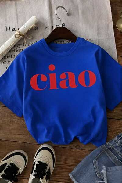 E-ROMA Παιδικό μπλουζάκι unisex με στάμπα Ciao 5GH6