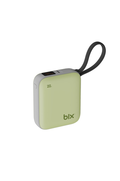 Bix PB119 10000mAh 20W Cep Boyu Tasarım Dijital Göstergeli Mini Powerbank Taş...