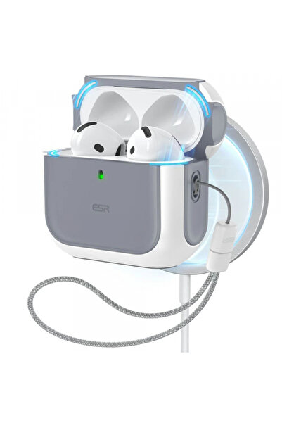 Stef's Cat ESR Orbit Hybrid θήκη για Apple AirPods 4, Λευκό