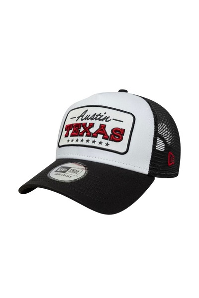NEW ERA Καπέλο Τράκερ Ρυθμιζόμενο 9FORTY A-FRAME με Σήμα Ώστιν Τέξας, Μαύρο