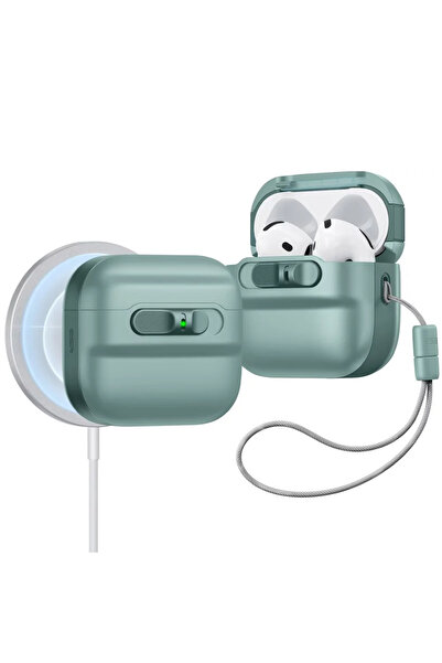 Stef's Cat Pulse Magnetic HaloLock - Apple AirPods 4 - Πράσινο