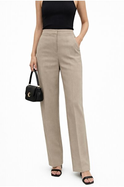 OEM Ζάρα Παντελόνια - Κρεμ, Μ