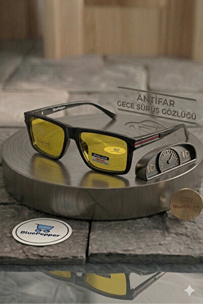 BluePepper ANTİFAR GECE GÖRÜŞÜ İÇİN RAHAT SÜRÜŞ ÖZELLİKLİ GECE GÖZLÜĞÜ 52 EKA...