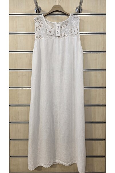 Park Moda Long Sleeveless Linen Dress