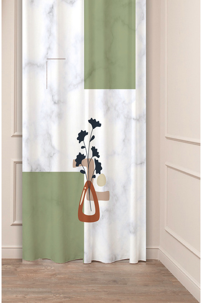 GREENDECOR Geometric Pattern Nordic Leaf Marble Pattern Specially Designed Di...