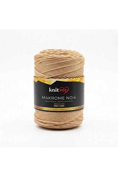 knitme رقم: 4 بوليستر مكراميك 200 جرام 215 متر