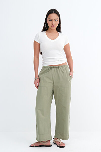 Addax Elastic Waist Trousers Pn18178