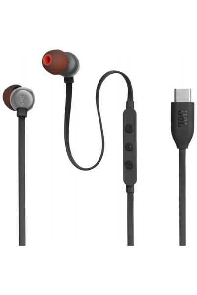 JBL Ενσύρματα ακουστικά ψείρες, JBL, USB-C, Μικρόφωνο, Στερεοφωνικά, Μαύρα