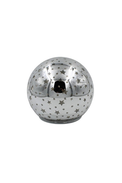 EDELMAN Ασημένια σφαίρα με φωτισμό LED LUKA