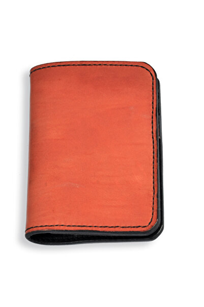 OEM Handmade genuine leather passport wallet