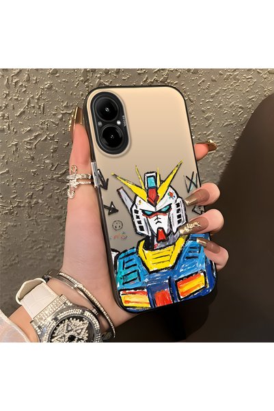 CASEVIBE حافظة حماية بتصميم روبوت أنيق للرجال متوافقة مع Realme C67 4G