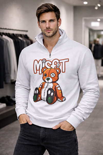 OEM Μπλούζα με στάμπα - Λευκή, L