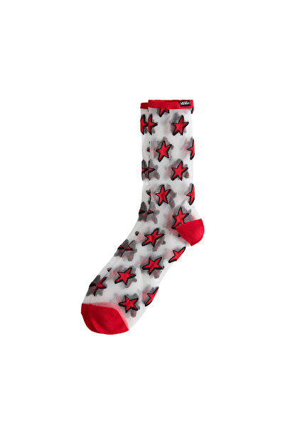 Vans ΔΙΑΦΑΝΕΣ ΚΑΛΤΣΕΣ ΜΕΣΑΙΟΥ ΜΗΚΟΥΣ ΤΥΠΟΥ  "CREW " ΚΟΚΚΙΝΟ ΑΓΩΝΩΝ 42.5-47