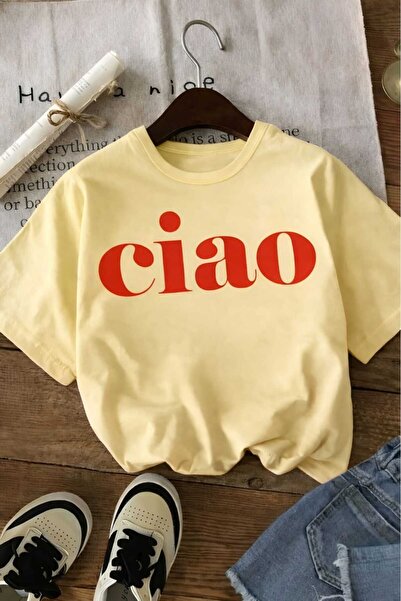 E-ROMA Παιδικό μπλουζάκι unisex με στάμπα Ciao 5GH6