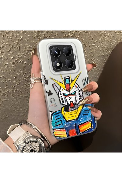 CASEVIBE حافظة حماية أنيقة متوافقة مع ريدمي نوت 14 برو 4G/5G بنمط روبوت للرجال