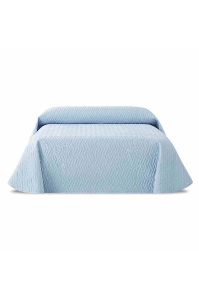 Sofazip Waterproof Teflon® quilted bedspread, azure color Children's mattress...