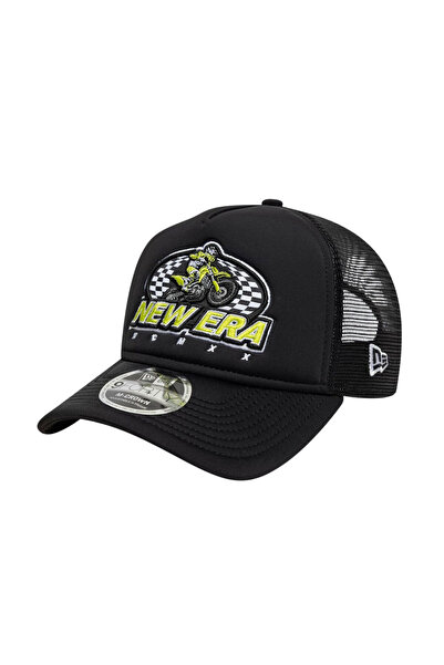 NEW ERA GRAPHIC 9FORTY M-CROWN A-FRAME Ρυθμιζόμενο Καπέλο Τράκερ Μαύρο