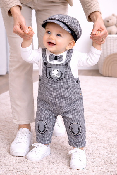 Momivi Kids Baby Boy Classic Cut Cap and Gilet Set for Mawlid, Birthday and S...
