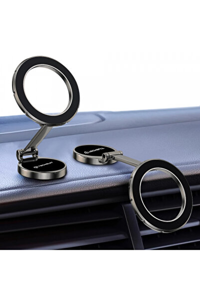 Techsuit Suport auto pentru telefon, Techsuit, Magnetic, Gray