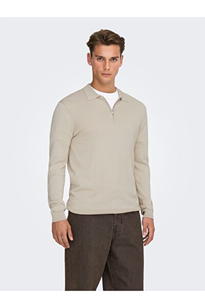 Only & Sons Ανδρικό ONSWYLER LIFE REG 14 HALF ZIP POLO KNIT OS22034225-4777834