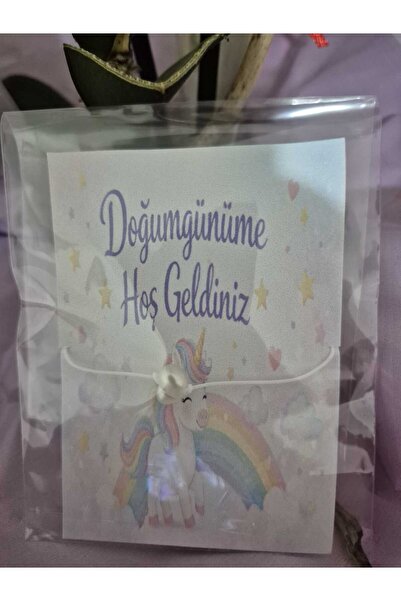 tlyca İSME ÖZEL Doğumgünü 20 adet hediye kartlı bileklikler