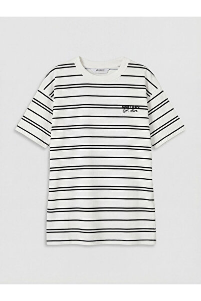 LC Waikiki Crew Neck Striped Boy T-Shirt