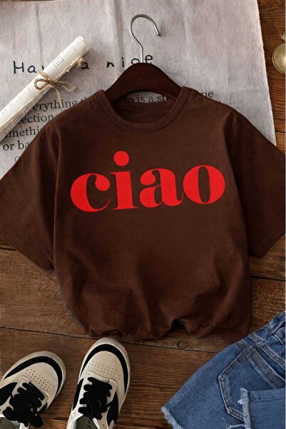 E-ROMA Παιδικό μπλουζάκι unisex με στάμπα Ciao 5GH6