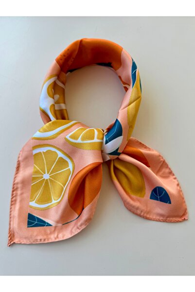 who knows ¿ Salmon Color Patterned Scarf Bandana Women's Clothing Accessory 5...