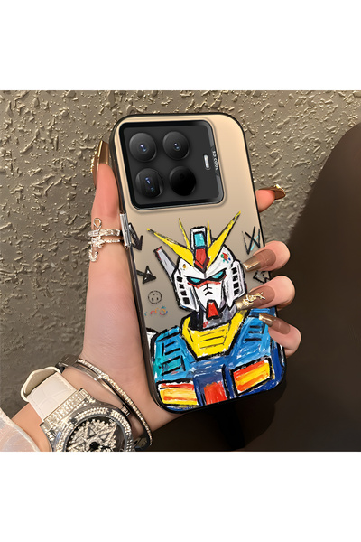 CASEVIBE حافظة حماية متوافقة مع Mi 15T Pro بتصميم روبوت أنيق للرجال
