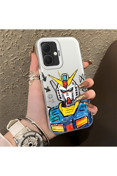 CASEVIBE حافظة حماية متوافقة مع Tecno Spark Go 2 بتصميم روبوت أنيق للرجال