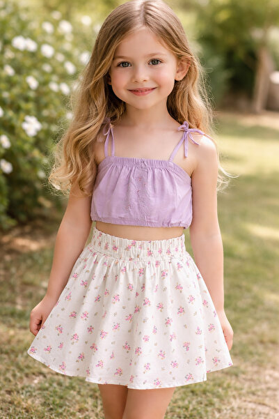 MİNİSHOOW 2 Piece Summer Girls' Set