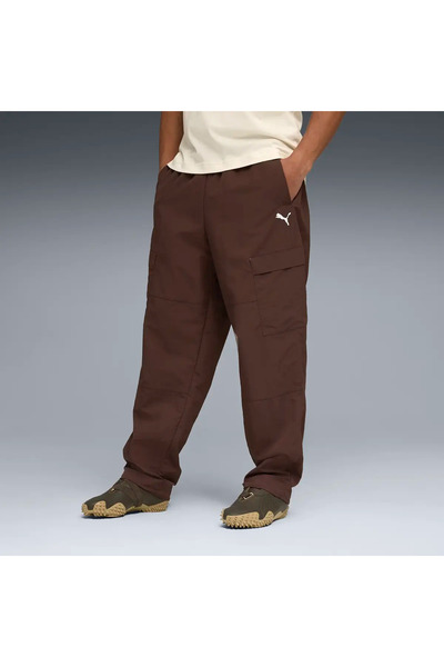 Puma WARDROBE ESS Ανδρικό Παντελόνι Cargo Καφέ