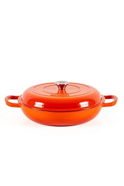 Lätt Home Εμαγιέ χυτοσιδηρή κατσαρόλα με καπάκι, 3.2 λίτρα, 30 εκ., τύπου κοκ...