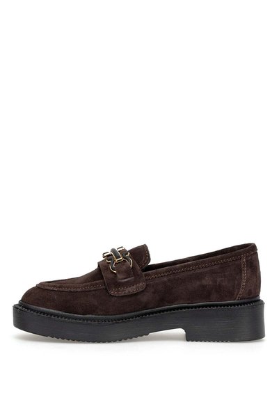 Ayakkabı Fuarı Pantofi casual de damă Elit MY-744S din piele naturală, maro