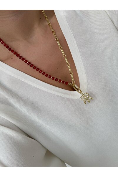 AYLAKAYA Bijuteri Necklace (Red)