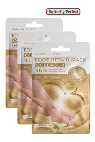 Butterfly Perfect 3 Pieces of Magic Foot Moisturizing Socks with Collagen Ess...