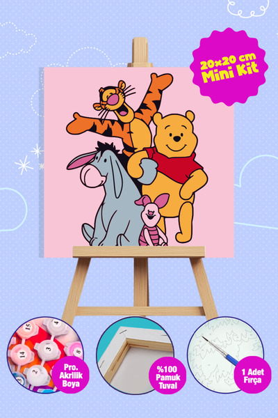 Picasso World Hobby Art Sayılarla Boyama Numaralı Tuval Seti Fırça Boya Dahil...