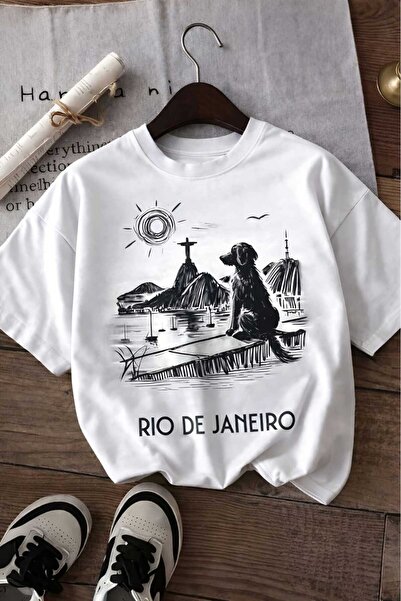 BENROMA Παιδικό μπλουζάκι unisex με στάμπα Ρίο ντε Τζανείρο 7GH1